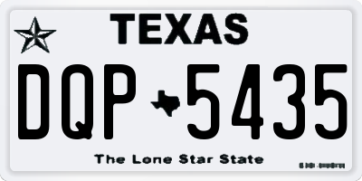 TX license plate DQP5435