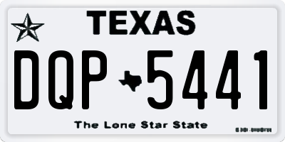 TX license plate DQP5441