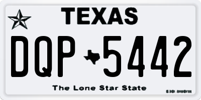 TX license plate DQP5442