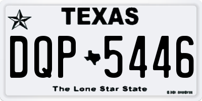 TX license plate DQP5446