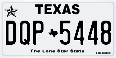 TX license plate DQP5448