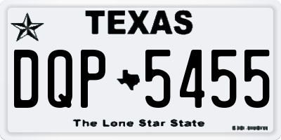 TX license plate DQP5455