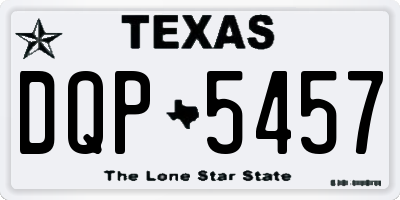 TX license plate DQP5457