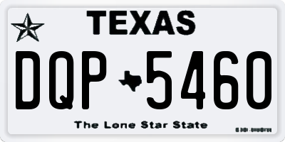 TX license plate DQP5460