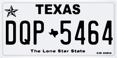 TX license plate DQP5464