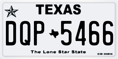 TX license plate DQP5466