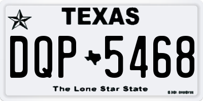 TX license plate DQP5468