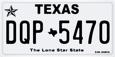TX license plate DQP5470