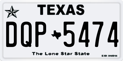 TX license plate DQP5474