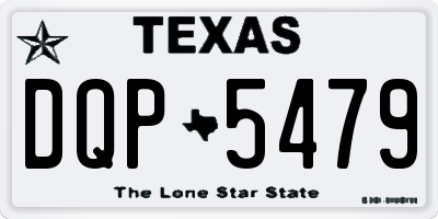 TX license plate DQP5479