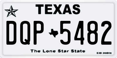 TX license plate DQP5482