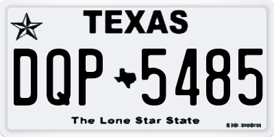 TX license plate DQP5485