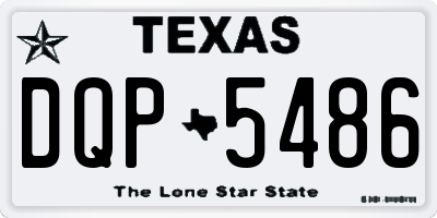 TX license plate DQP5486