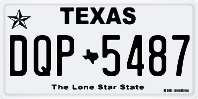 TX license plate DQP5487