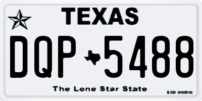 TX license plate DQP5488