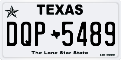 TX license plate DQP5489