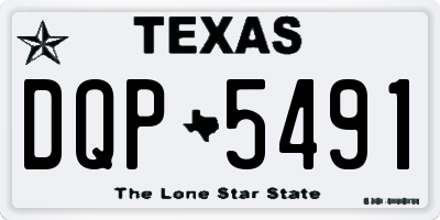 TX license plate DQP5491