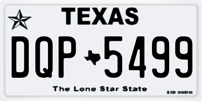 TX license plate DQP5499
