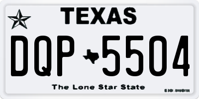 TX license plate DQP5504