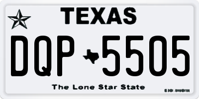 TX license plate DQP5505