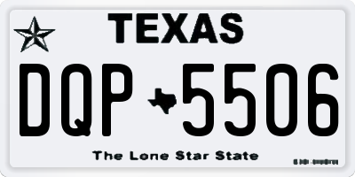 TX license plate DQP5506