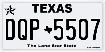 TX license plate DQP5507