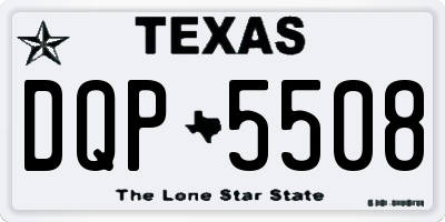 TX license plate DQP5508