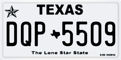 TX license plate DQP5509