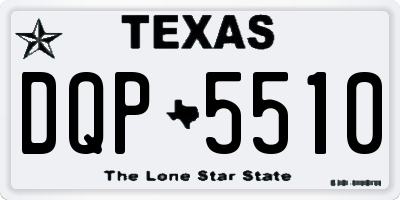 TX license plate DQP5510