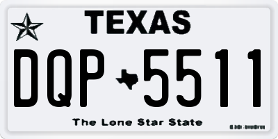 TX license plate DQP5511