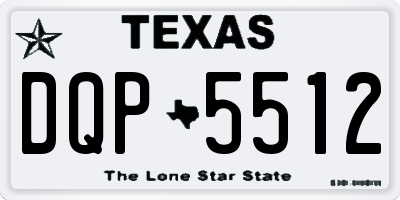 TX license plate DQP5512