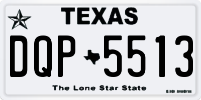 TX license plate DQP5513