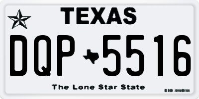 TX license plate DQP5516