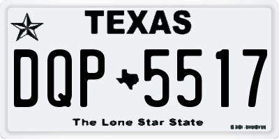 TX license plate DQP5517