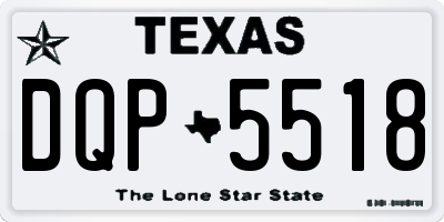 TX license plate DQP5518