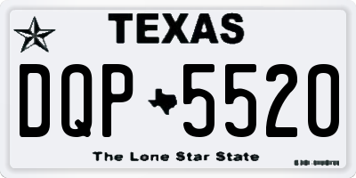 TX license plate DQP5520