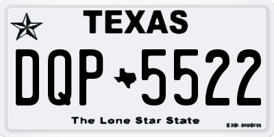 TX license plate DQP5522