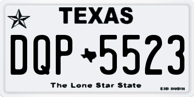 TX license plate DQP5523