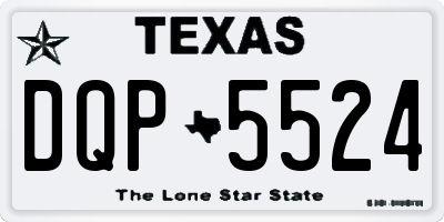 TX license plate DQP5524