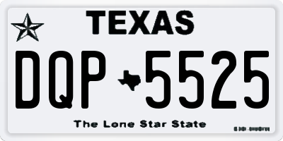 TX license plate DQP5525