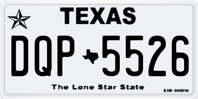 TX license plate DQP5526