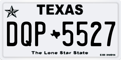 TX license plate DQP5527