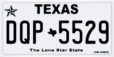 TX license plate DQP5529