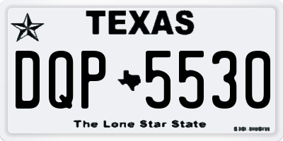 TX license plate DQP5530