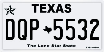 TX license plate DQP5532