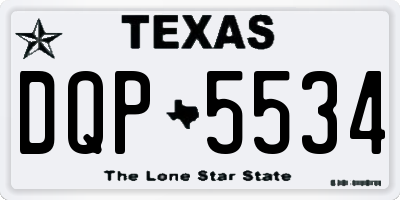 TX license plate DQP5534