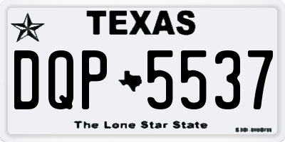 TX license plate DQP5537