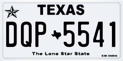 TX license plate DQP5541