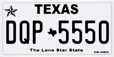 TX license plate DQP5550