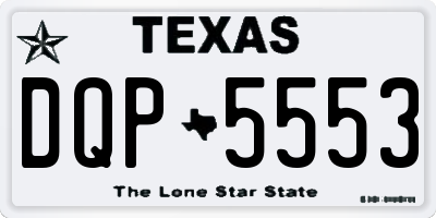 TX license plate DQP5553